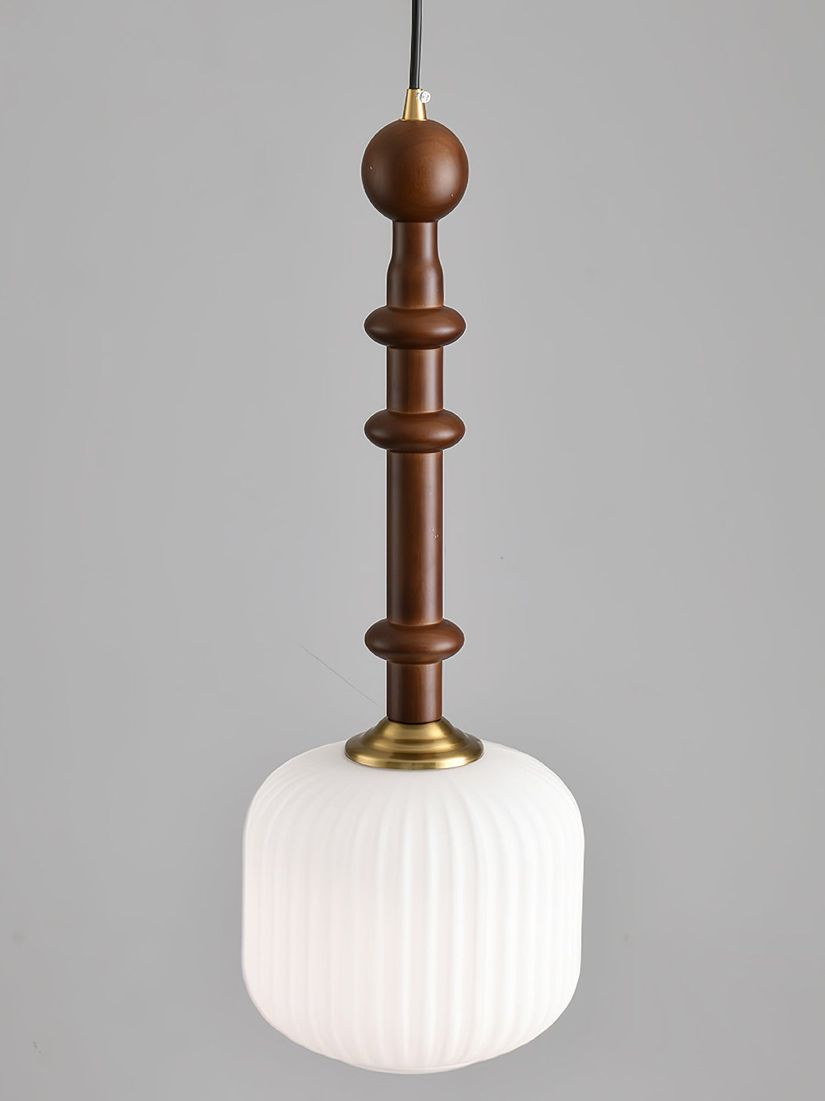 Iliror Traditionnel Art Bois Verre Pendentif Lumière - Neutralighting