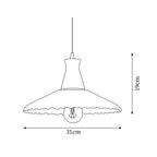 Eikon Lampe Suspendue Noyer Verre Texturé Élégant - Neutralighting