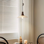 Eikon Lampe Suspendue Noyer Verre Texturé Élégant - Neutralighting