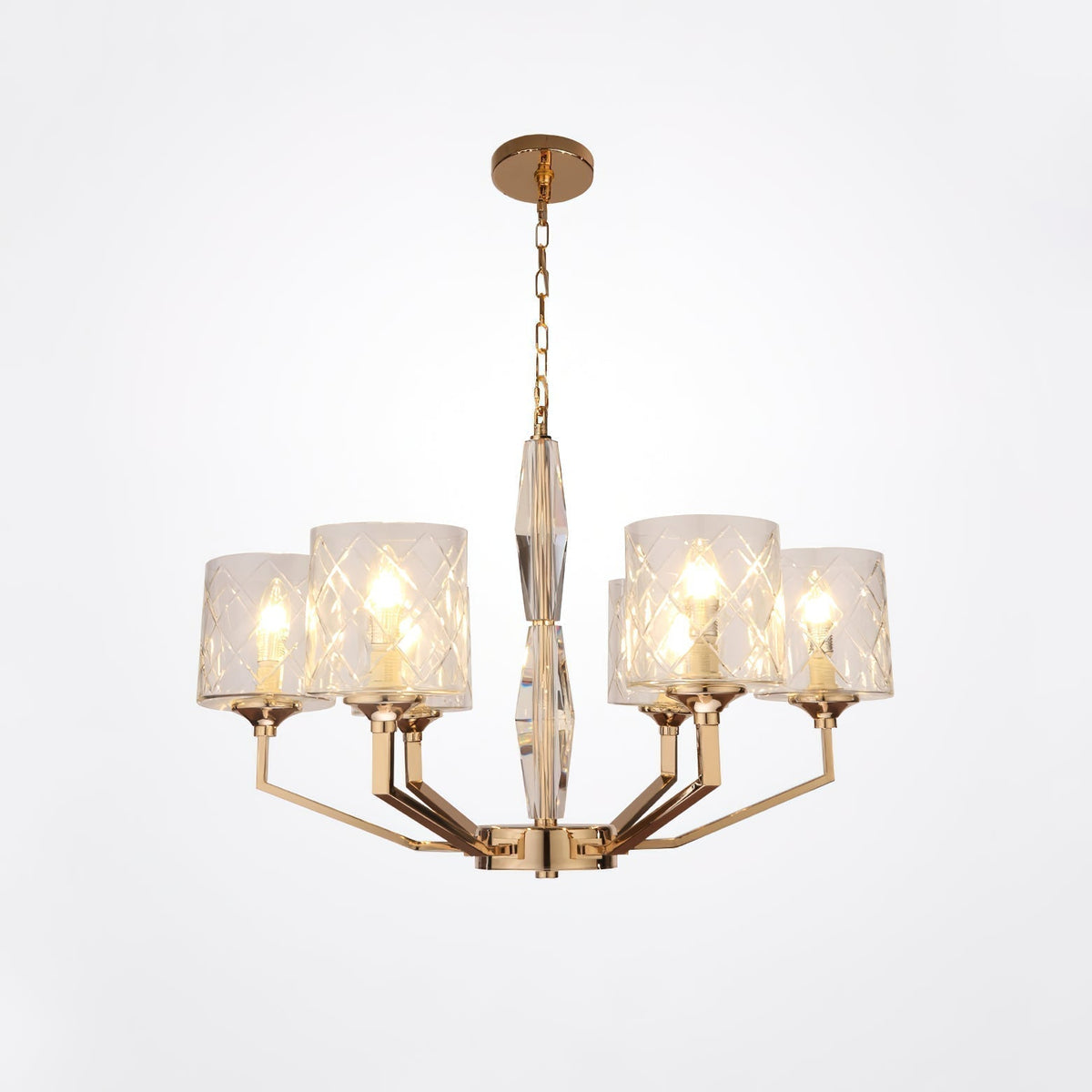 Dew Lustre Laiton Verre Luxe Postmoderne - Neutralighting