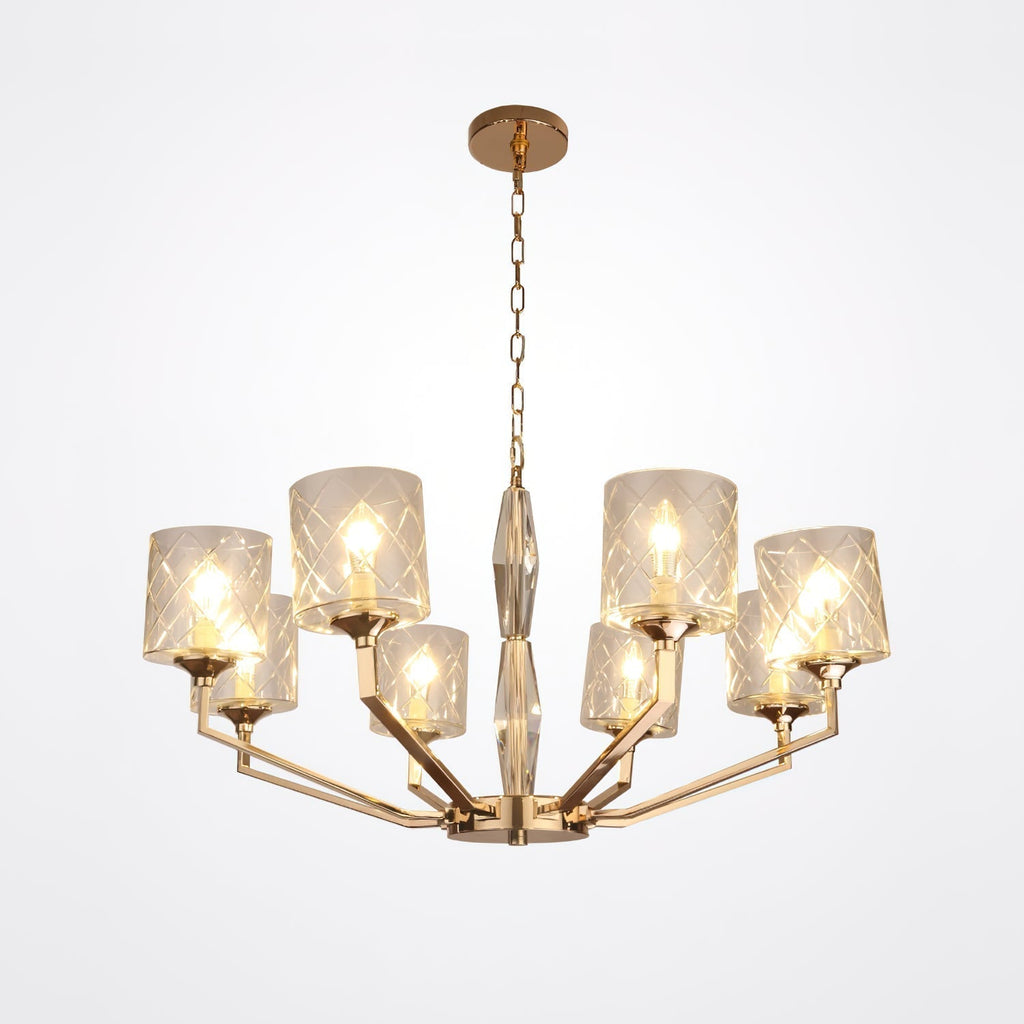 Dew Lustre Laiton Verre Luxe Postmoderne - Neutralighting