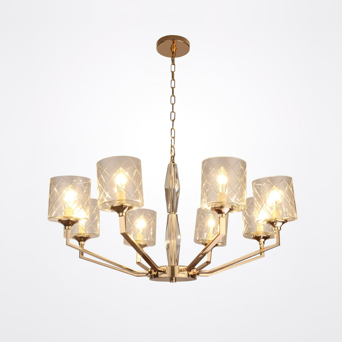 Dew Lustre Laiton Verre Luxe Postmoderne - Neutralighting