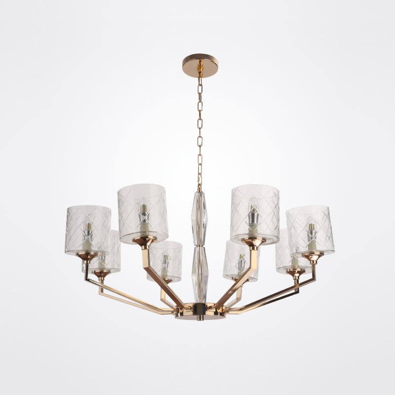 Dew Lustre Laiton Verre Luxe Postmoderne - Neutralighting