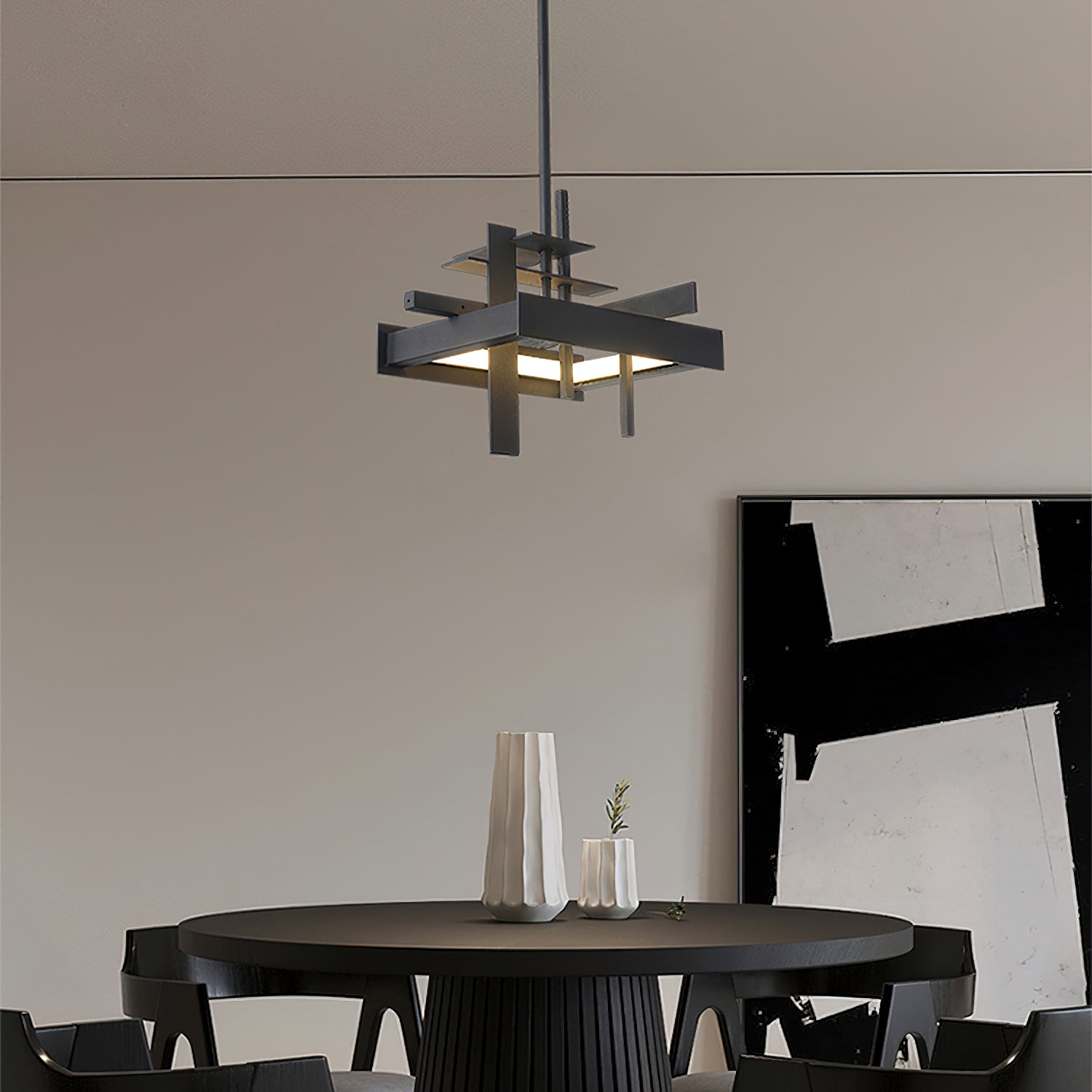 Orlenace Suspension Géométrique en Métal - Neutralighting
