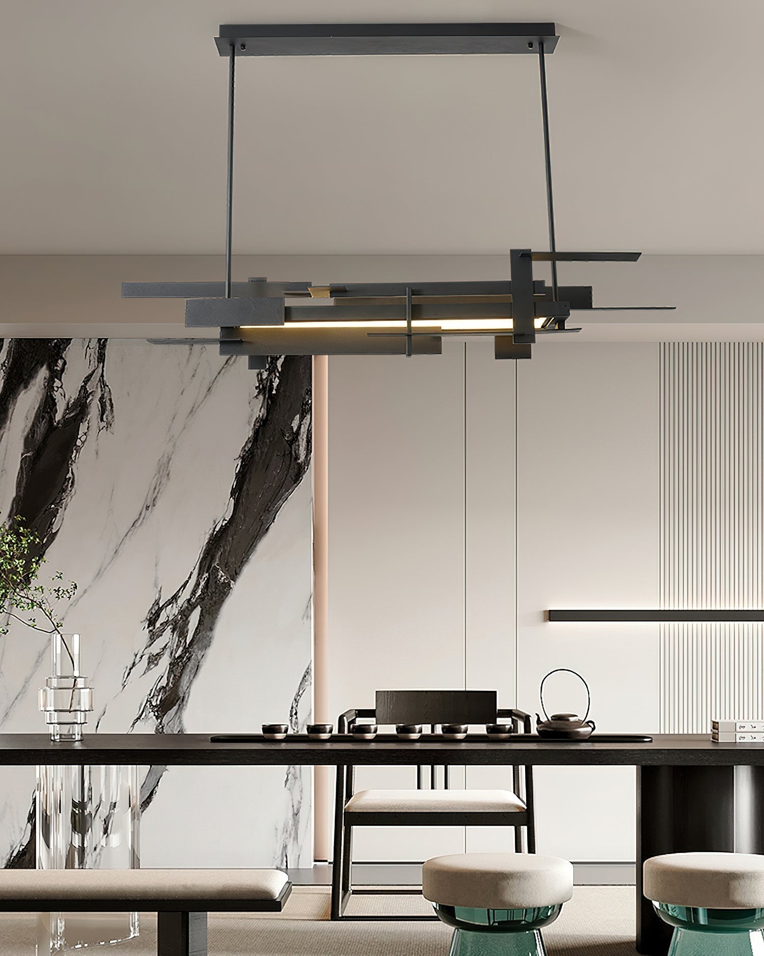 Orlenace Suspension Géométrique en Métal - Neutralighting