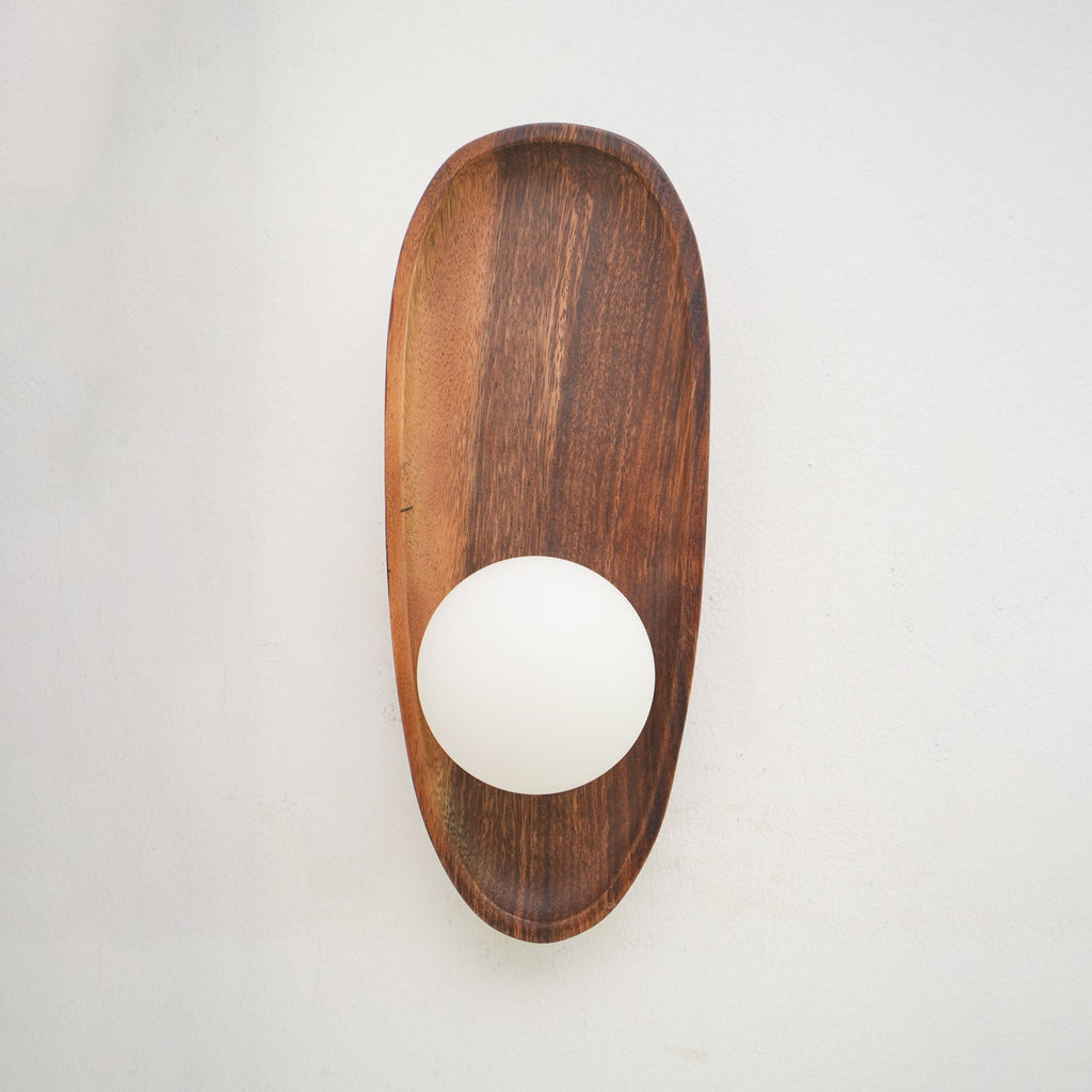 Keith Applique Murale Moderne Minimaliste en Bois et Verre - Neutralighting
