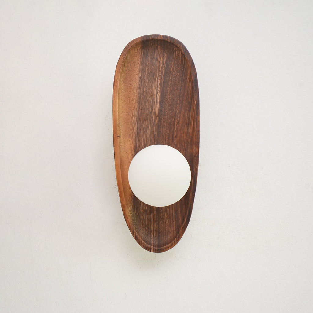 Keith Applique Murale Moderne Minimaliste en Bois et Verre - Neutralighting
