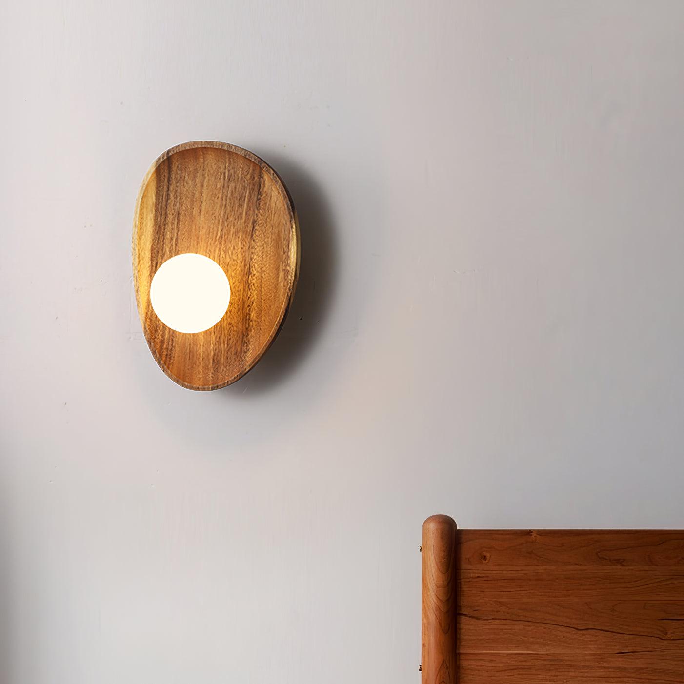 Keith Applique Murale Moderne Minimaliste en Bois et Verre - Neutralighting