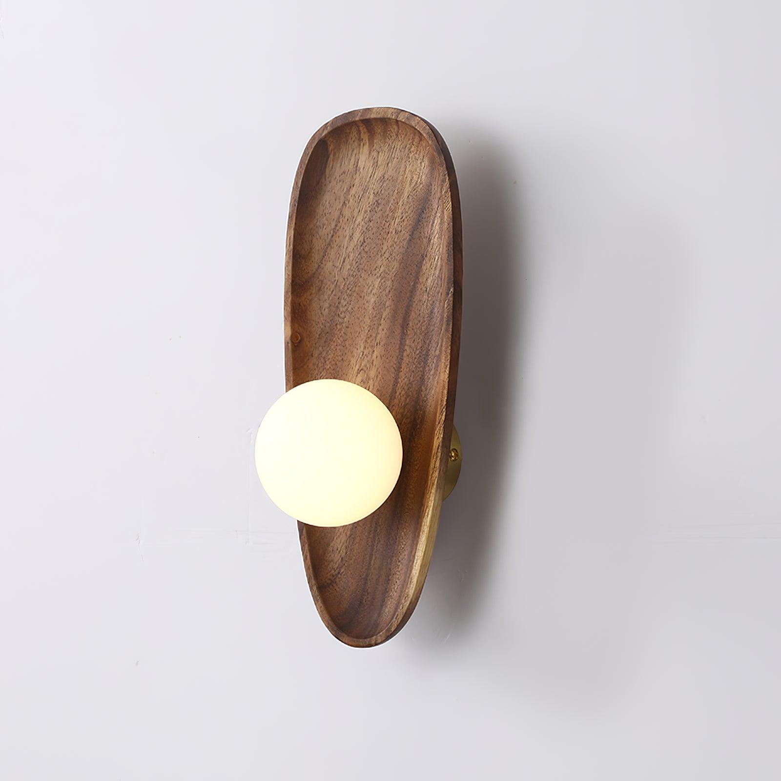 Keith Applique Murale Moderne Minimaliste en Bois et Verre - Neutralighting