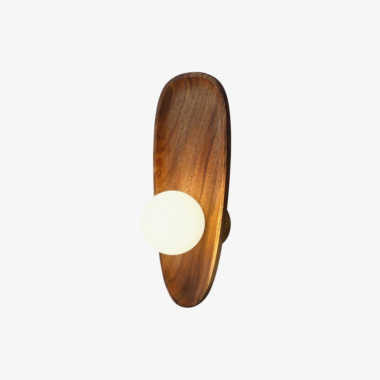 Keith Applique Murale Moderne Minimaliste en Bois et Verre - Neutralighting