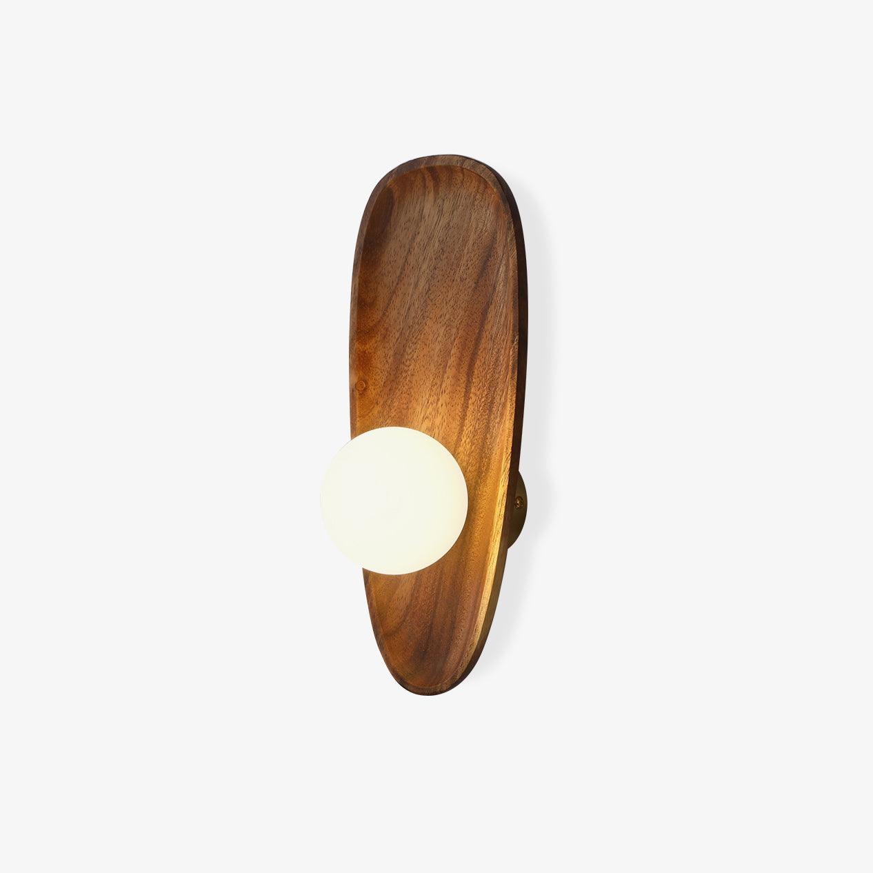 Keith Applique Murale Moderne Minimaliste en Bois et Verre - Neutralighting