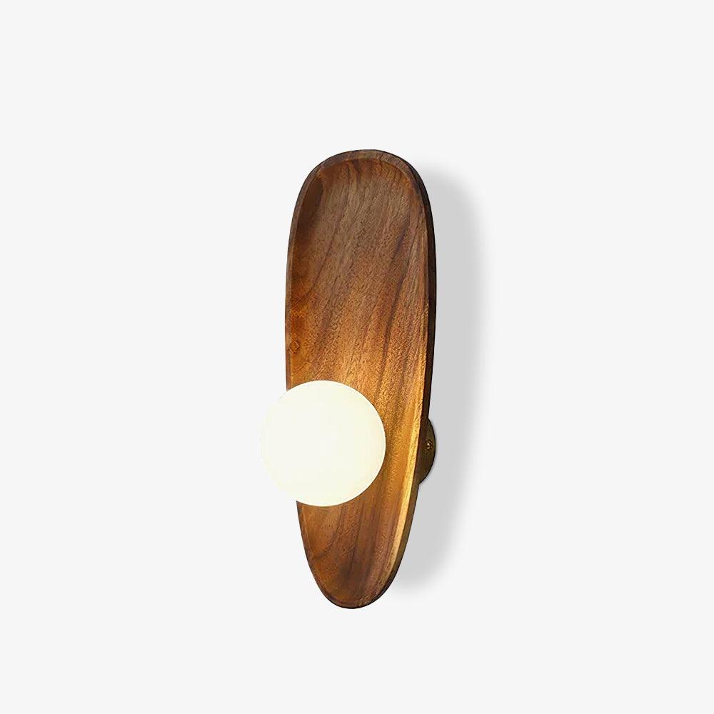 Keith Applique Murale Moderne Minimaliste en Bois et Verre - Neutralighting