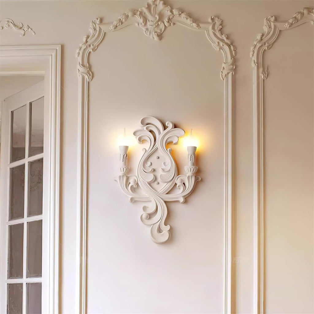 Virelli Applique Murale Sculpturale Bras en Plâtre en Forme de Bougie Éclairage Ascendant Élégant - Neutralighting