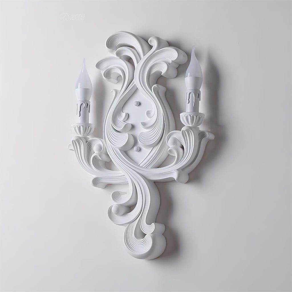 Virelli Applique Murale Sculpturale Bras en Plâtre en Forme de Bougie Éclairage Ascendant Élégant - Neutralighting