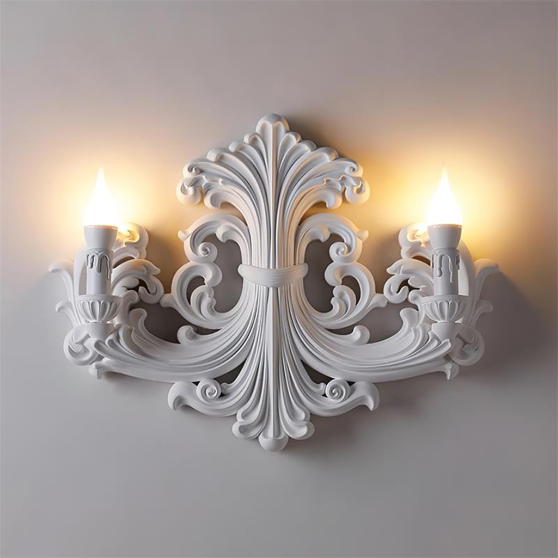 Virelli Applique Murale Sculpturale Bras en Plâtre en Forme de Bougie Éclairage Ascendant Élégant - Neutralighting