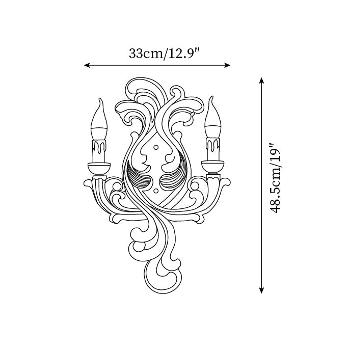 Virelli Applique Murale Sculpturale Bras en Plâtre en Forme de Bougie Éclairage Ascendant Élégant - Neutralighting