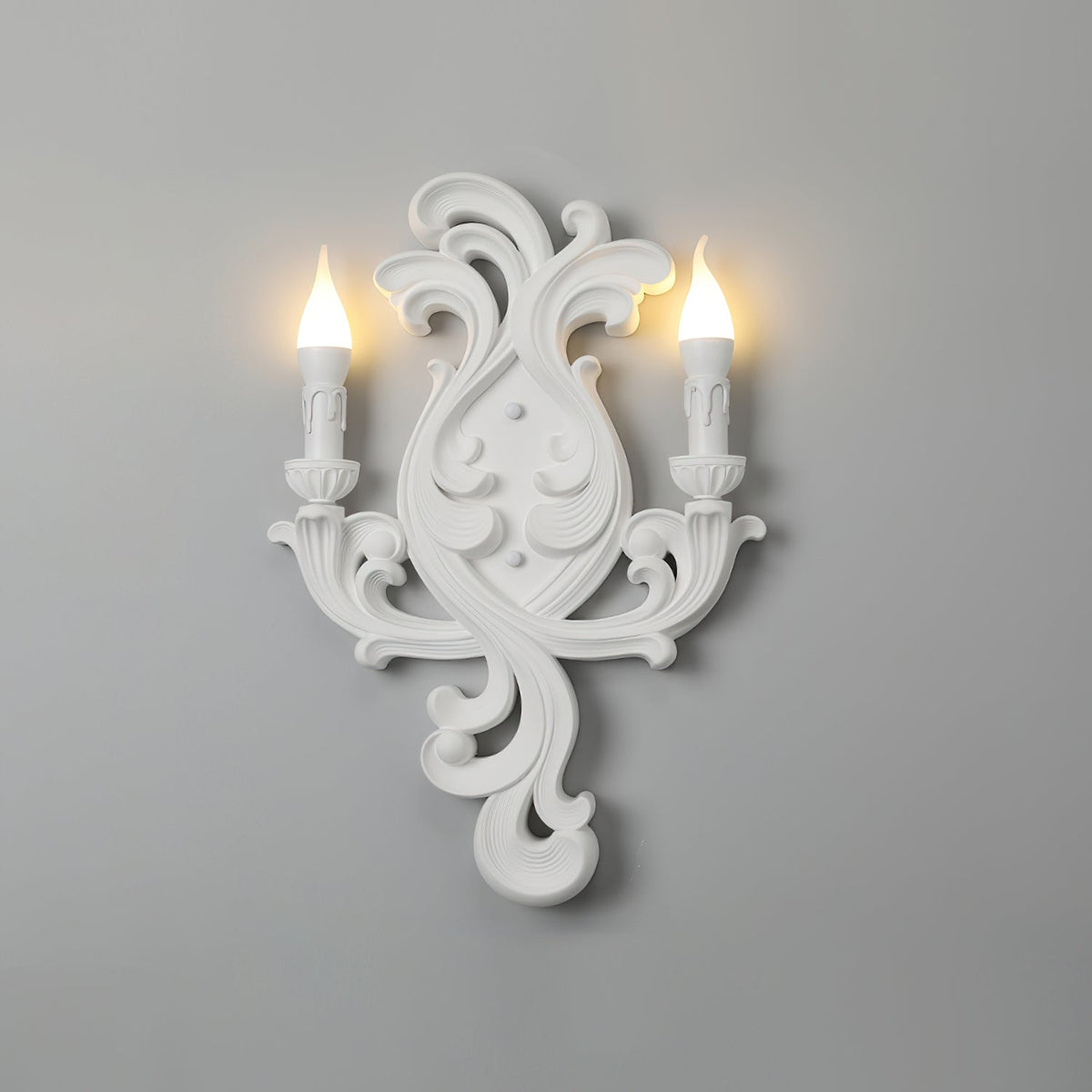 Virelli Applique Murale Sculpturale Bras en Plâtre en Forme de Bougie Éclairage Ascendant Élégant - Neutralighting