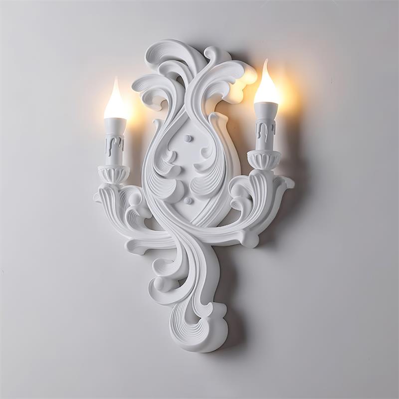 Virelli Applique Murale Sculpturale Bras en Plâtre en Forme de Bougie Éclairage Ascendant Élégant - Neutralighting