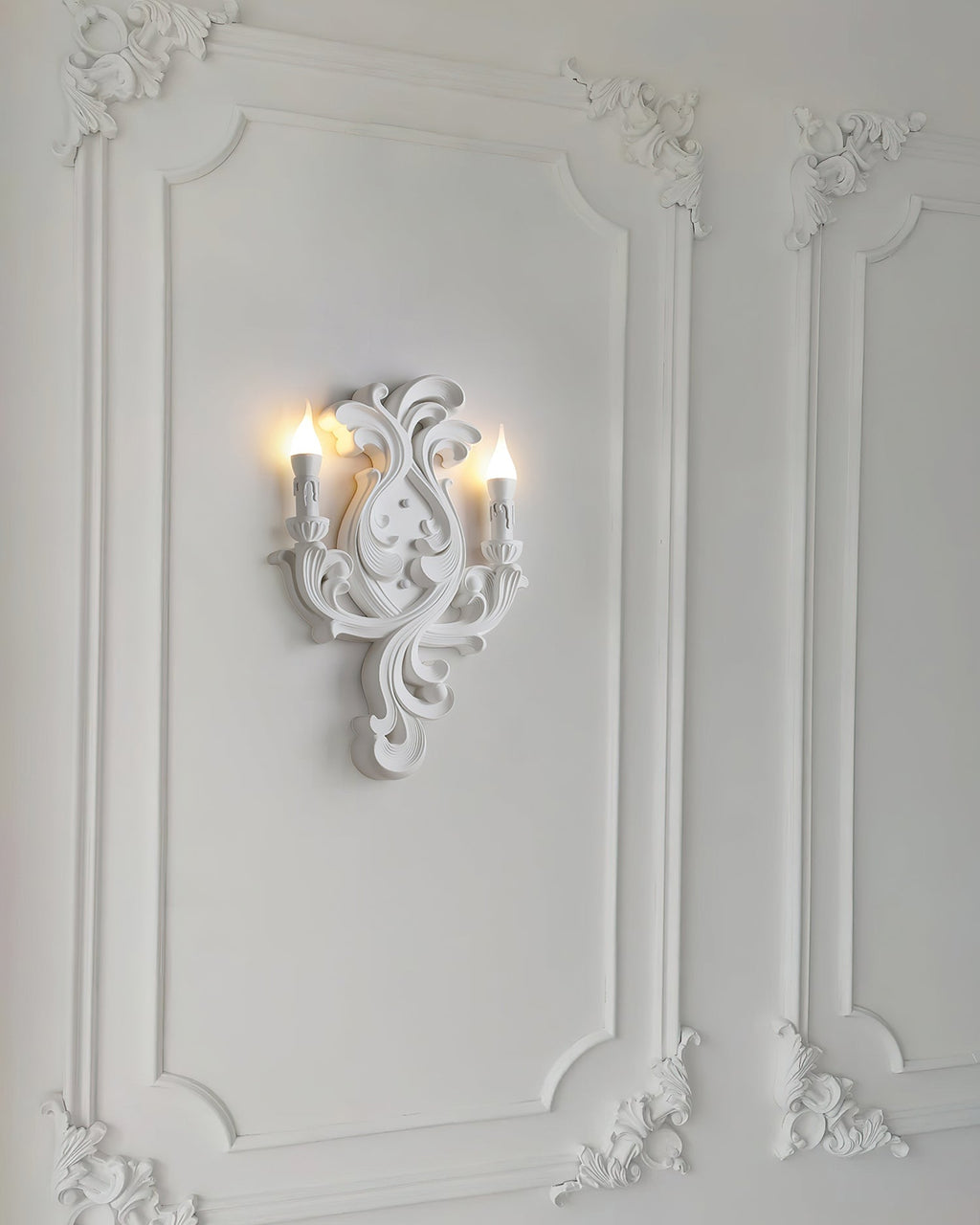 Virelli Applique Murale Sculpturale Bras en Plâtre en Forme de Bougie Éclairage Ascendant Élégant - Neutralighting
