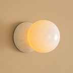 Fable Applique Murale Marbre Verre Moderne - Neutralighting