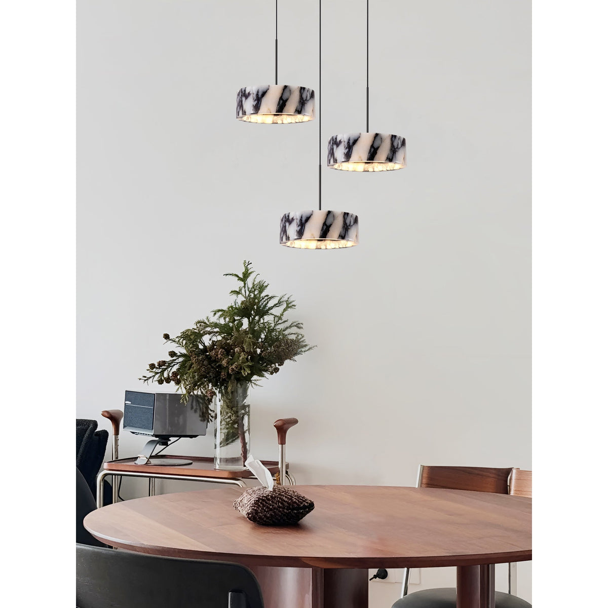Glide Suspension Marbre Métal Moderne - Neutralighting