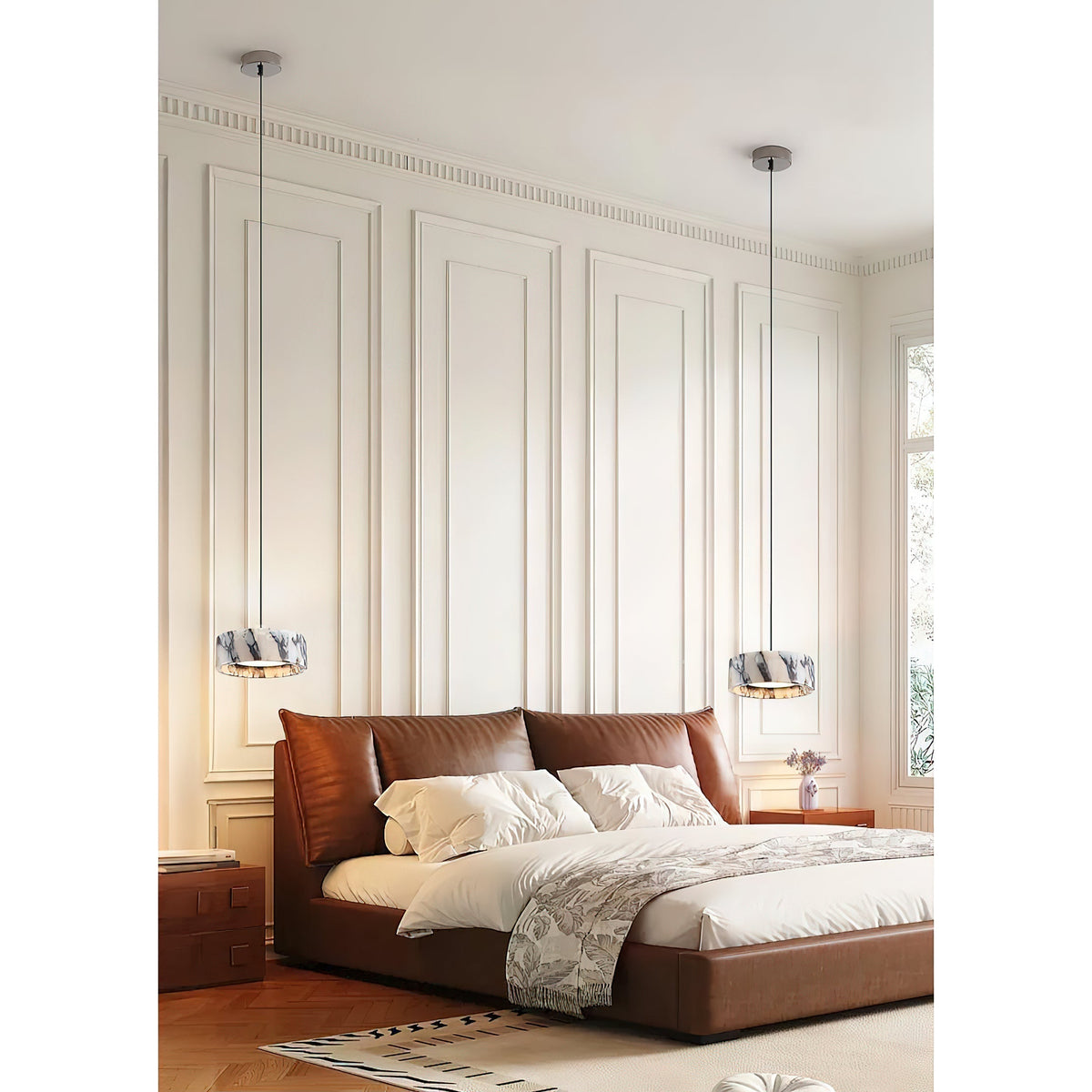 Glide Suspension Marbre Métal Moderne - Neutralighting