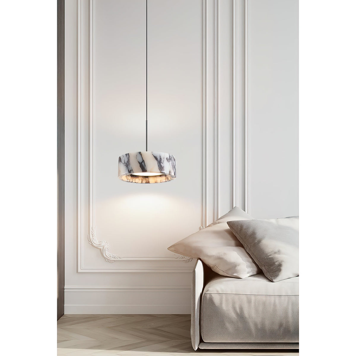 Glide Suspension Marbre Métal Moderne - Neutralighting