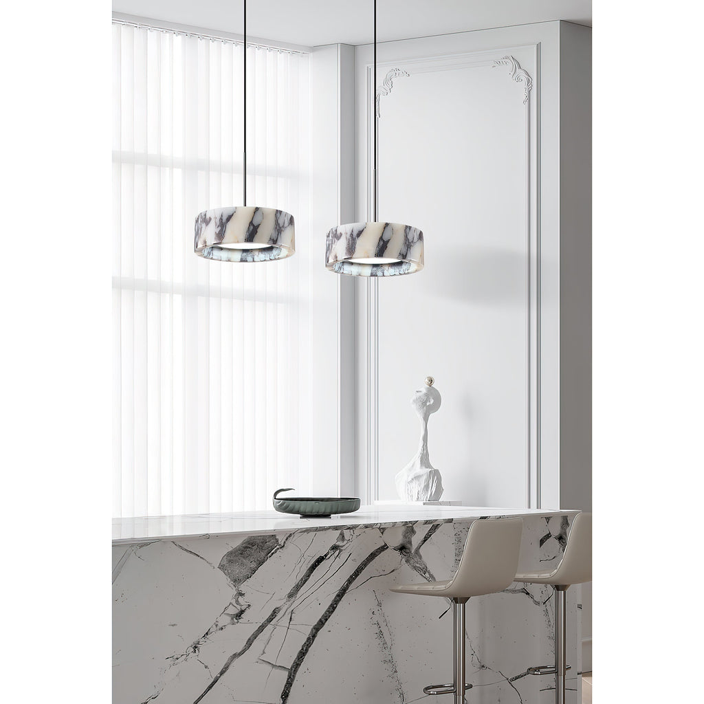 Glide Suspension Marbre Métal Moderne - Neutralighting