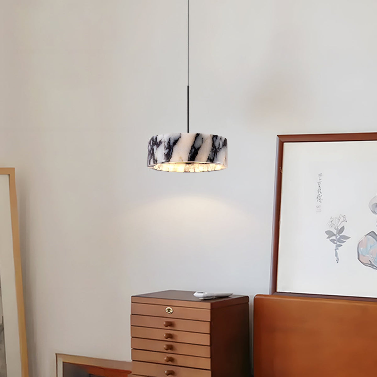 Glide Suspension Marbre Métal Moderne - Neutralighting