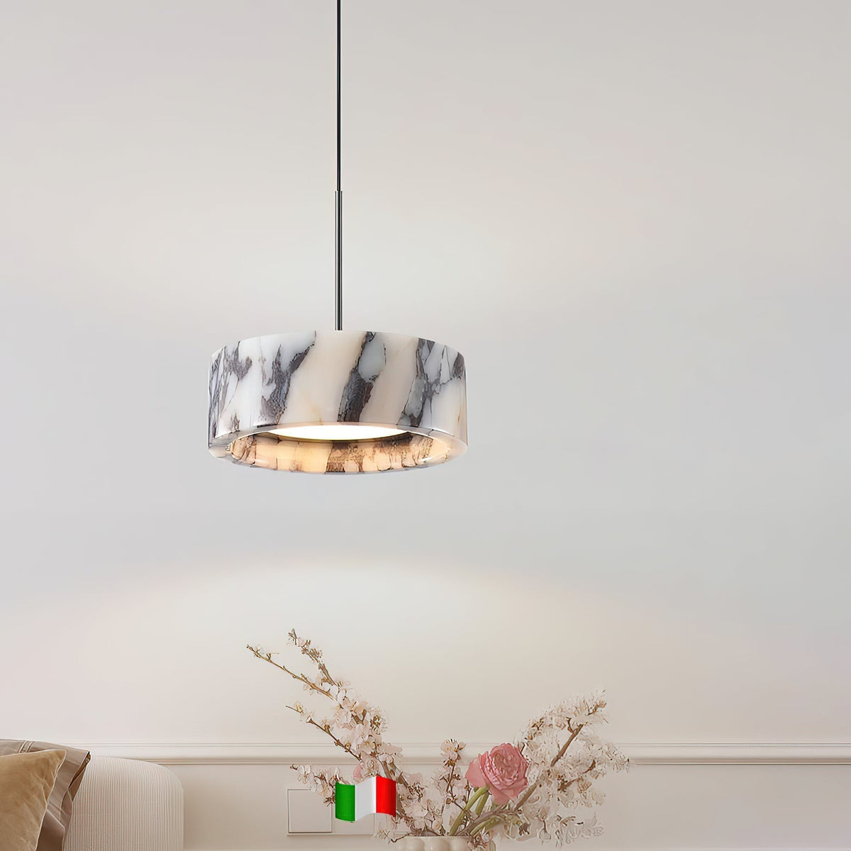 Glide Suspension Marbre Métal Moderne - Neutralighting