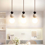 Ullaeia Sphère-Grappe Travertin Pendentif Lumière - Neutralighting
