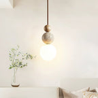 Ullaeia Sphère-Grappe Travertin Pendentif Lumière - Neutralighting