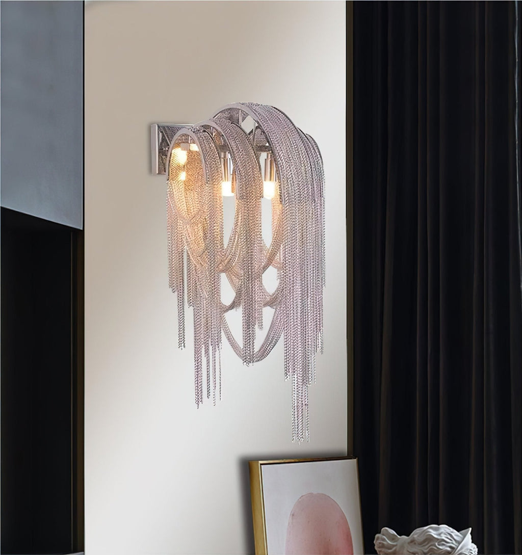 Chains Applique Murale Postmoderne de Luxe avec Franges - Neutralighting