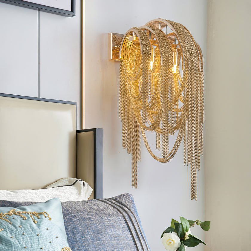 Chains Applique Murale Postmoderne de Luxe avec Franges - Neutralighting