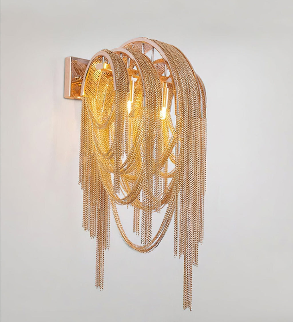 Chains Applique Murale Postmoderne de Luxe avec Franges - Neutralighting
