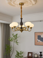 Avinor Chandelier Traditionnel en Bois Nordique - Neutralighting