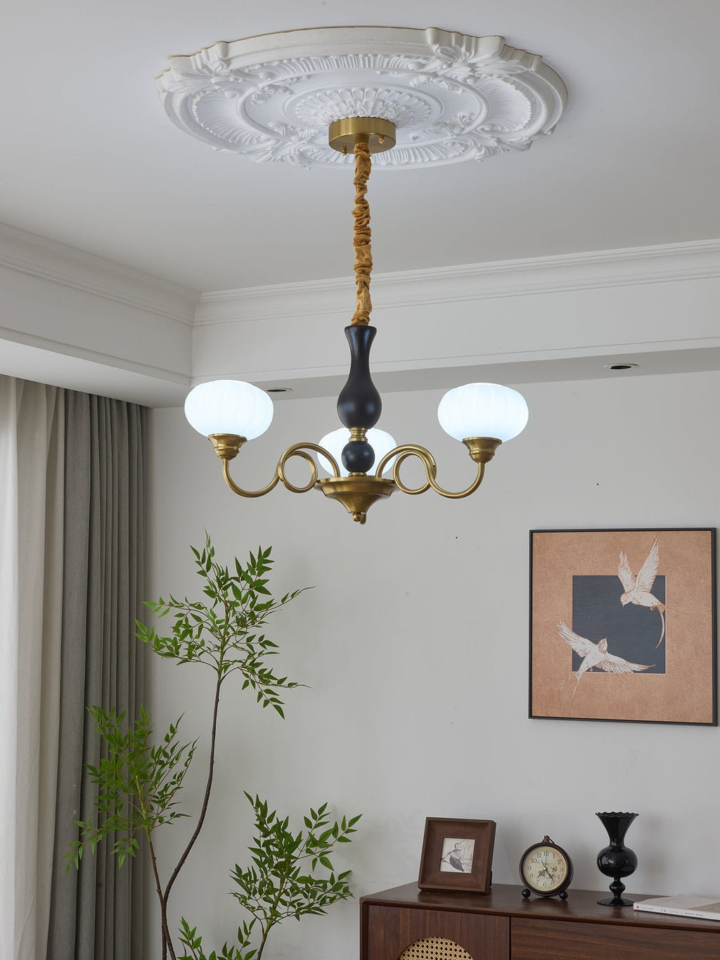 Avinor Chandelier Traditionnel en Bois Nordique - Neutralighting