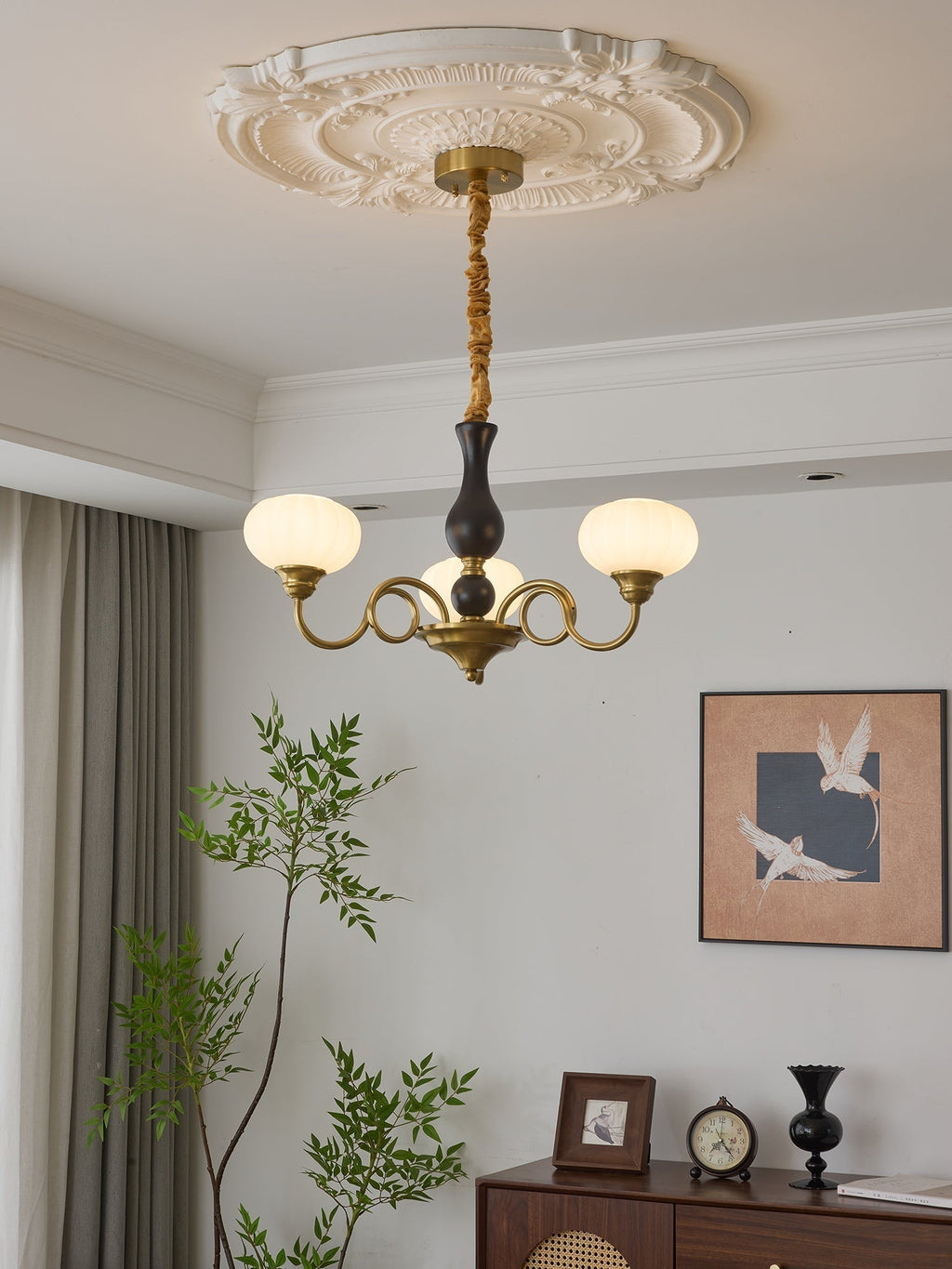 Avinor Chandelier Traditionnel en Bois Nordique - Neutralighting