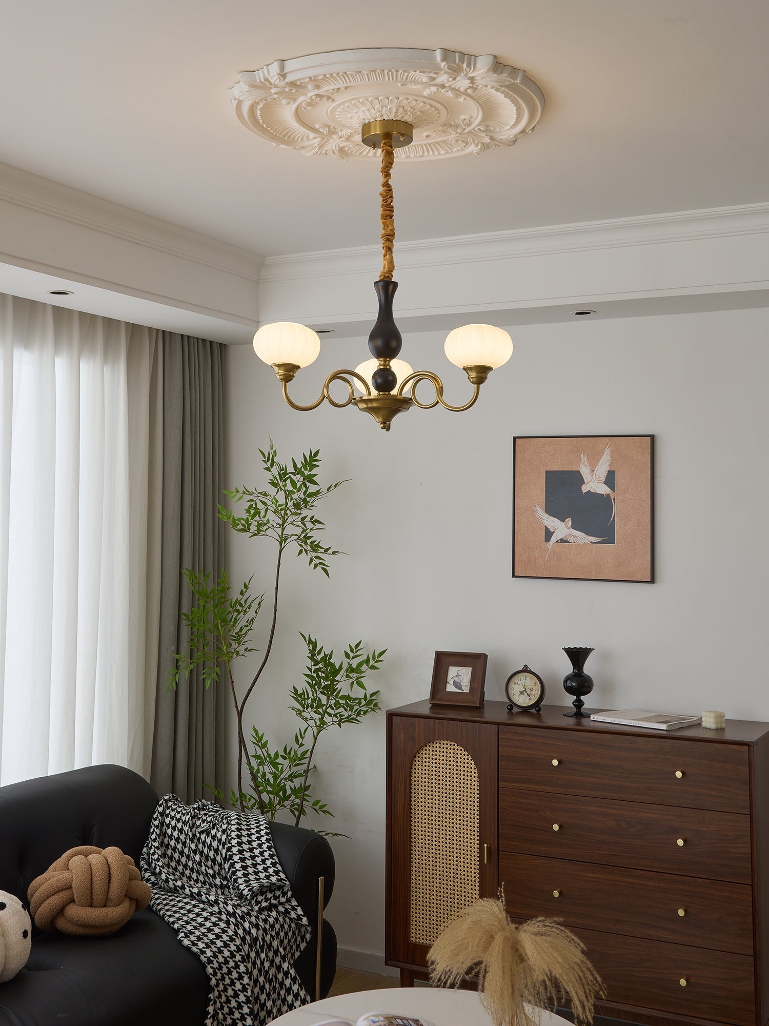 Avinor Chandelier Traditionnel en Bois Nordique - Neutralighting