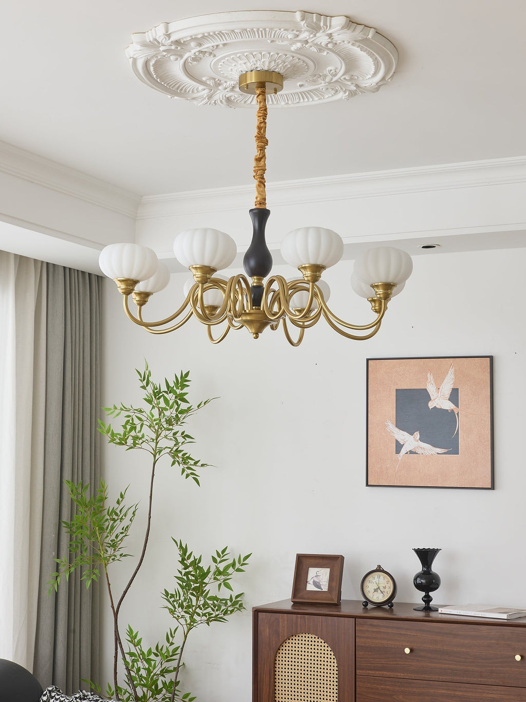 Avinor Chandelier Traditionnel en Bois Nordique - Neutralighting
