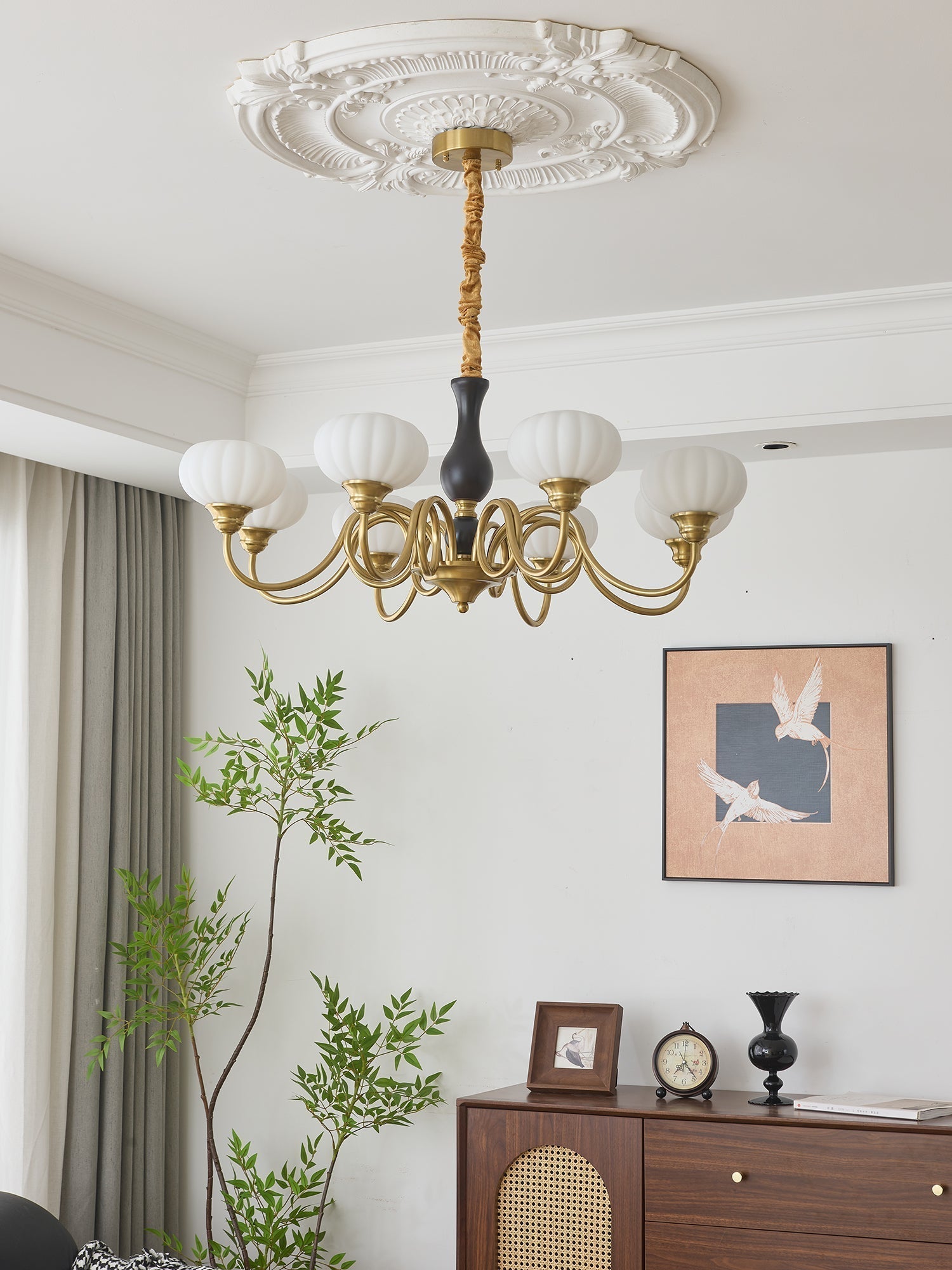 Avinor Chandelier Traditionnel en Bois Nordique - Neutralighting