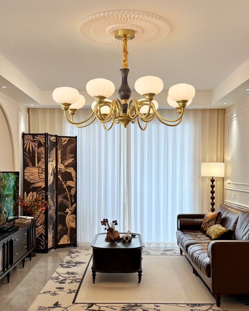 Avinor Chandelier Traditionnel en Bois Nordique - Neutralighting