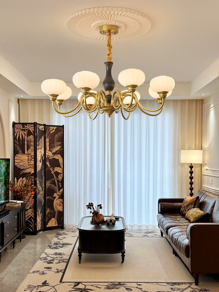 Avinor Chandelier Traditionnel en Bois Nordique - Neutralighting