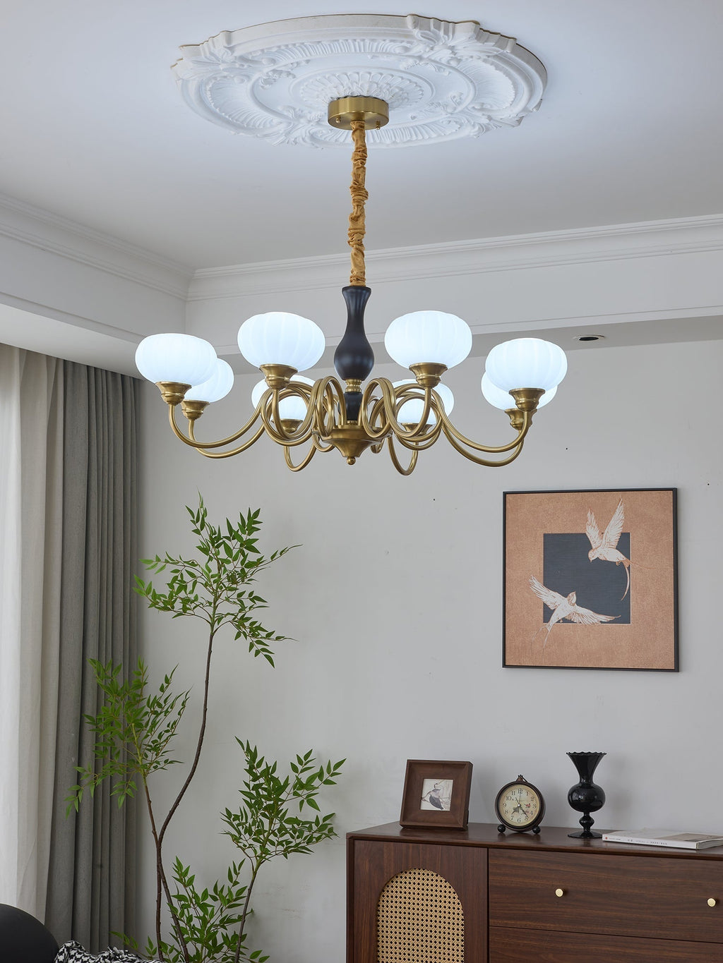 Avinor Chandelier Traditionnel en Bois Nordique - Neutralighting