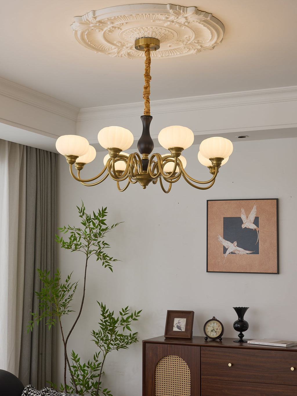 Avinor Chandelier Traditionnel en Bois Nordique - Neutralighting