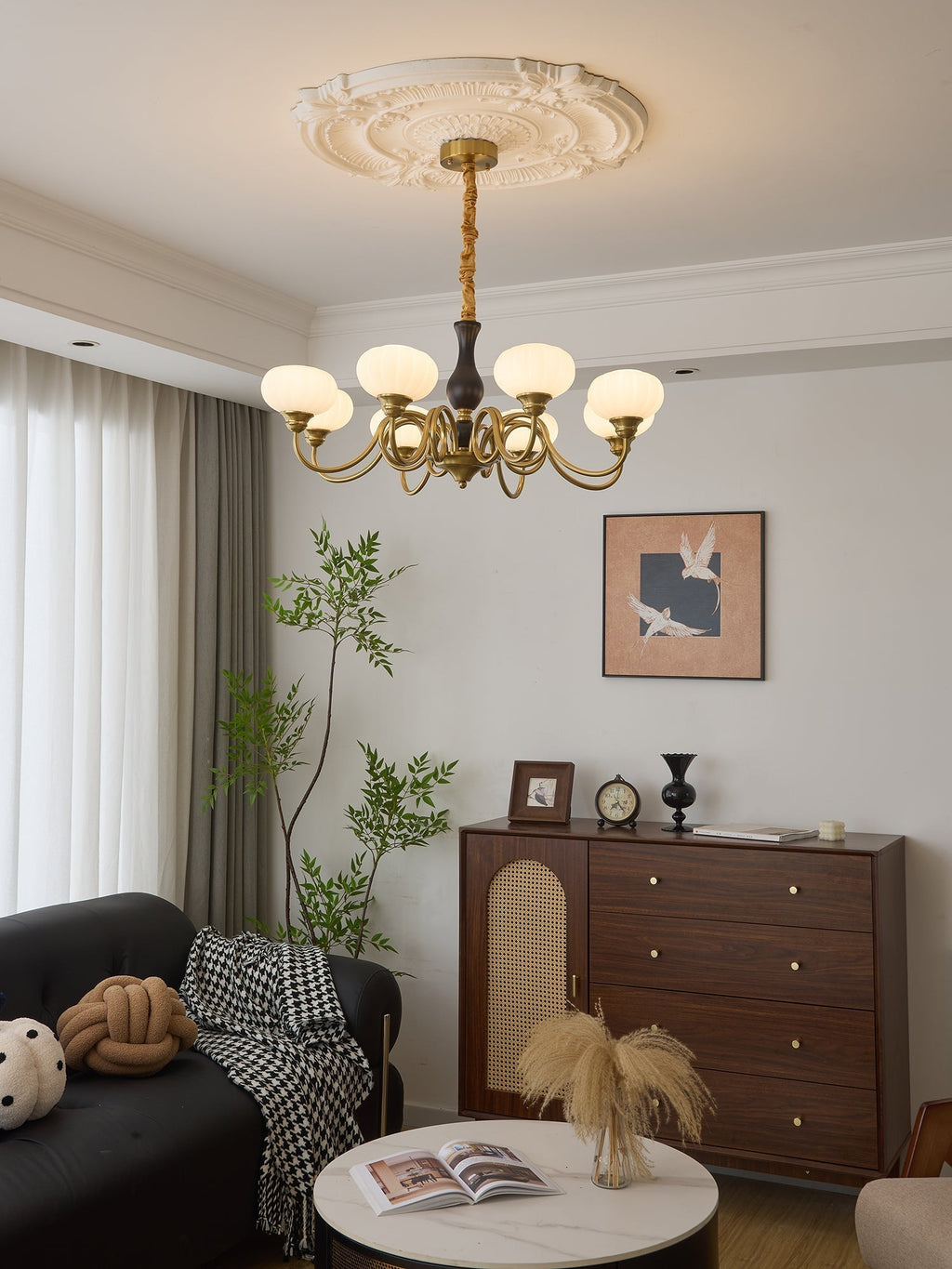Avinor Chandelier Traditionnel en Bois Nordique - Neutralighting