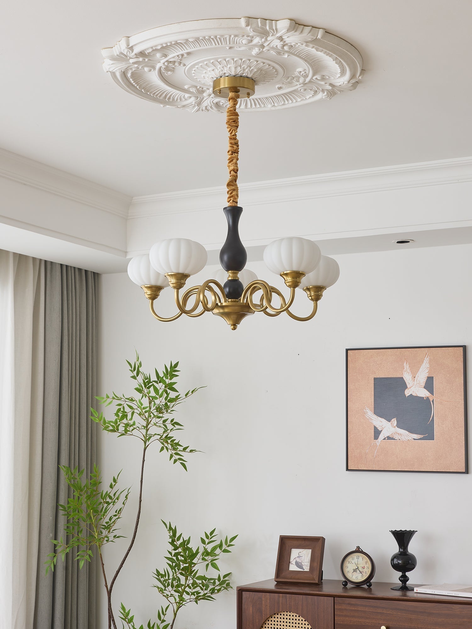 Avinor Chandelier Traditionnel en Bois Nordique - Neutralighting