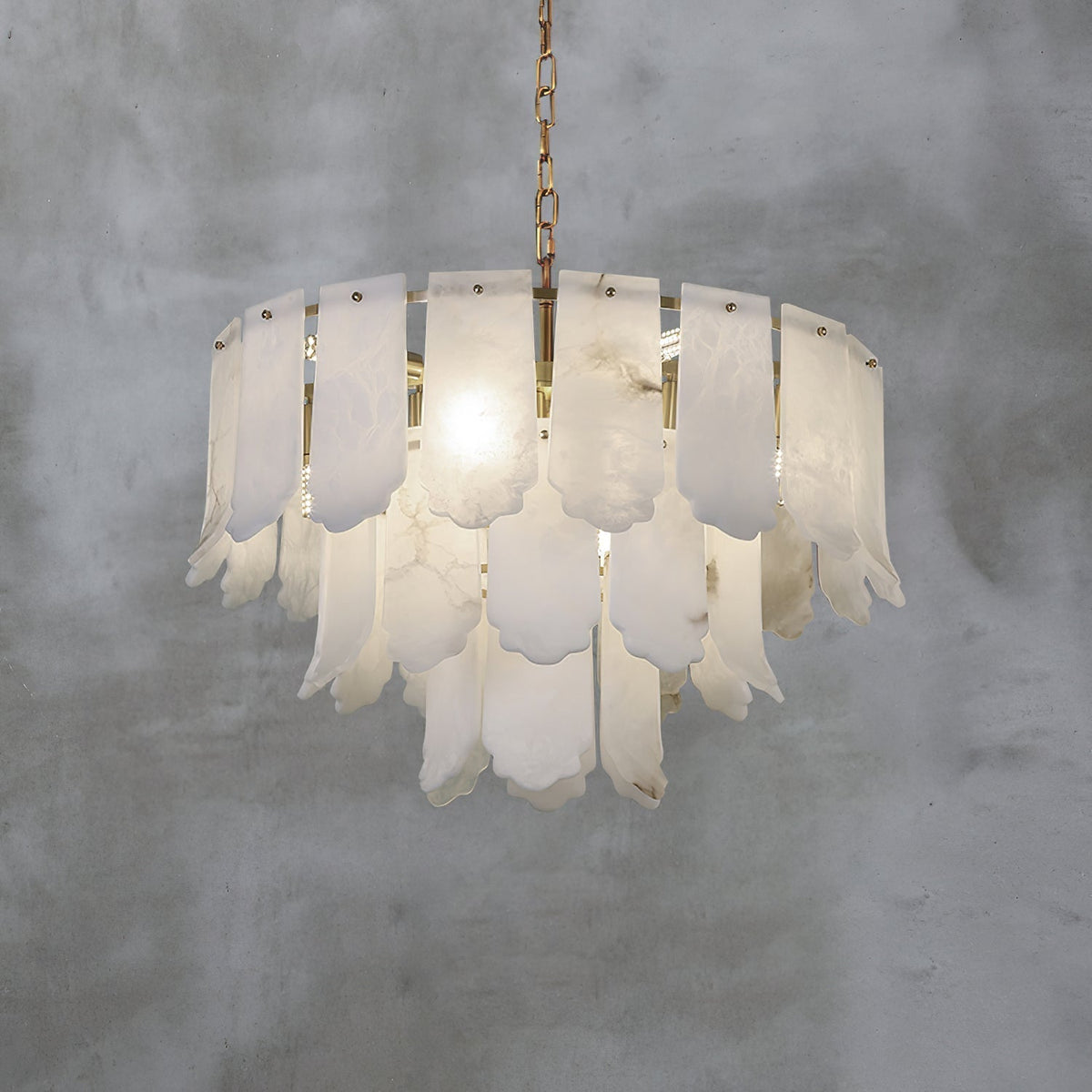 Hue Lustre Laiton Albâtre Luxe Postmoderne - Neutralighting