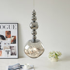 Valentina Suspension Luminaire LED Retro Chrome Métal/Acrylique Chambre Salon - Neutralighting