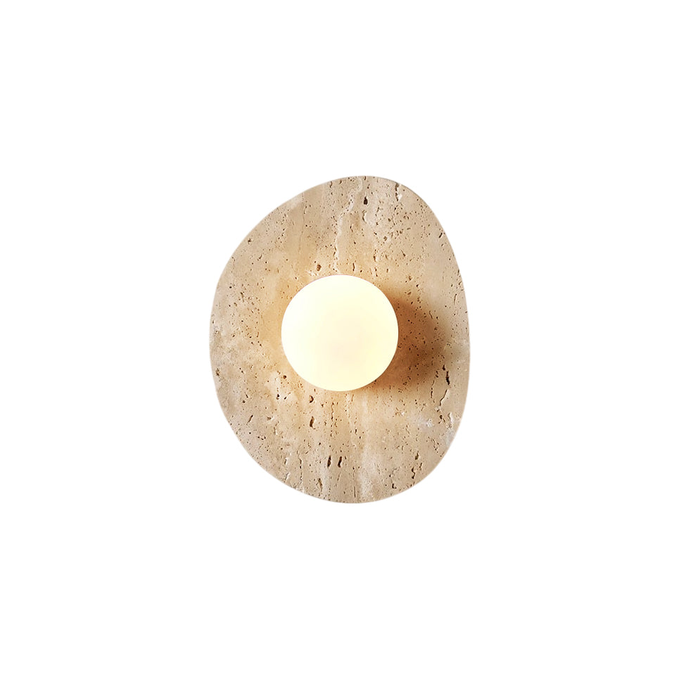Kest Applique Murale Verre Travertin Moderne - Neutralighting